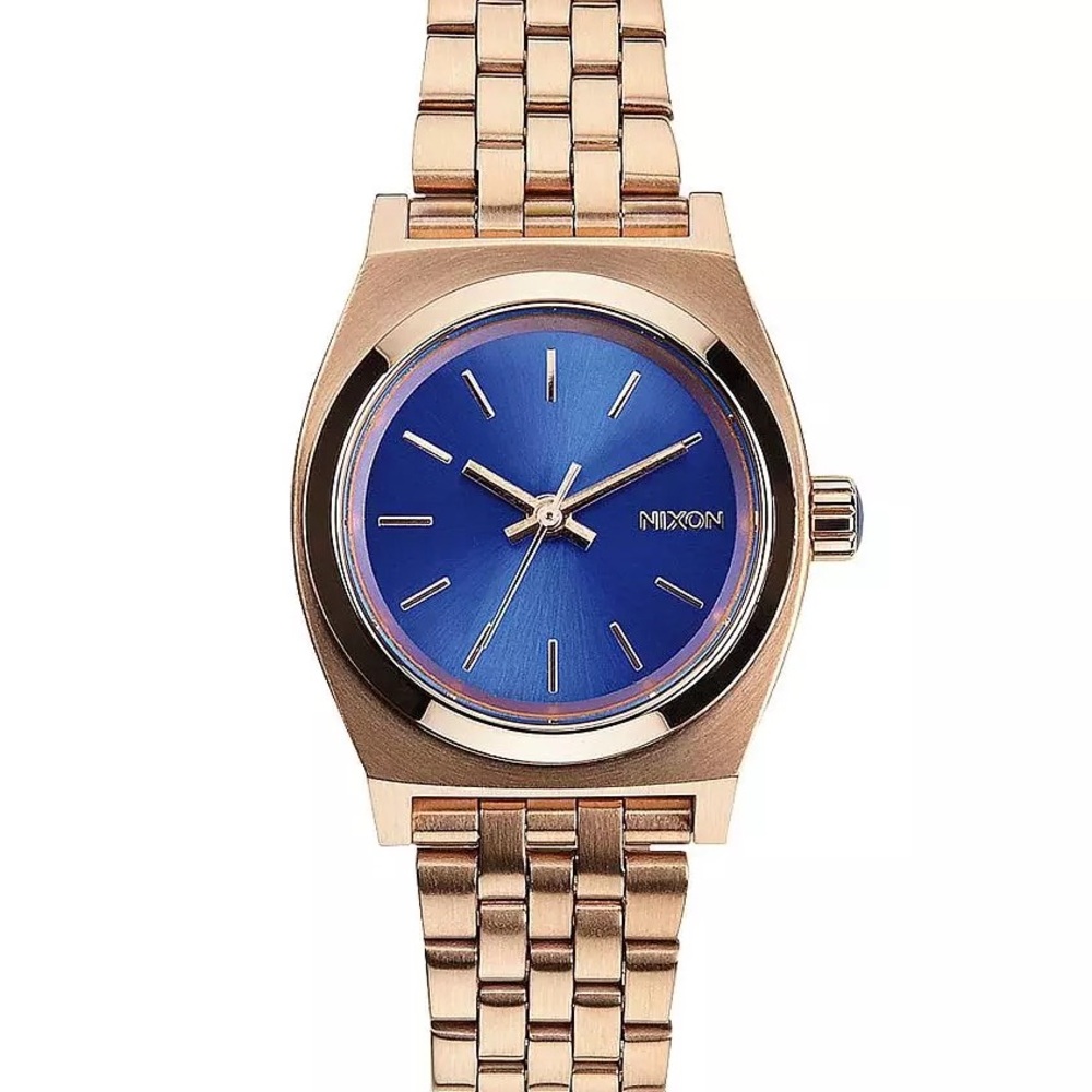 Nixon Small Time Teller Rose Gold / Storm